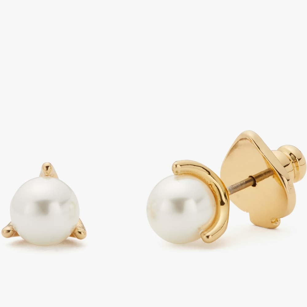 Kate Spade “Brilliant Statements Mini Tri-prong Studs"